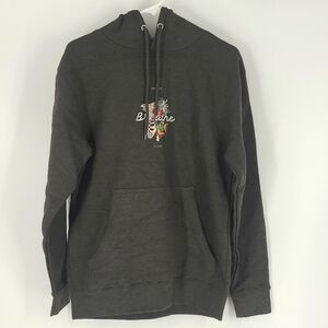 Lane Seven Size M Grey Breathe Breath is Life Hoodie